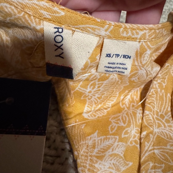 NWT Roxy SZ XS Yellow Floral Women's Dress - Picture 5 of 11